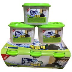 Bộ 3 Bình Hút Ẩm Than Hoạt Tính Mr.Fresh 256g - Khử Mùi, Chống Nấm Mốc, Phù Hợp Với Thời Tiết Nóng Ẩm Việt Nam