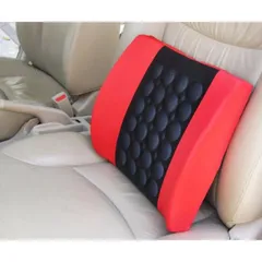 Đệm Massage Lưng Điện và Bộ 2 Gối Đầu Xe Bọc Nỉ – Dụng Cụ Tiện Ích Cho Ô Tô, Tạo Cảm Giác Thoải Mái Khi Di Chuyển