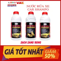 Nước Rửa Xe Bọt Tuyết Car Shampoo Autopro 1&5L - Bảo Vệ Sơn, Tẩy Sạch Vết Bẩn, Độ Bóng Cao Cho Ô Tô, Xe Máy
