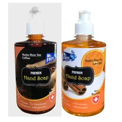 Combo 2 Nước Rửa Tay Khử Mùi Mr.Fresh 500ml Hương Dưa Táo, Dâu, Quế - Diệt Khuẩn, Làm Sạch Mịn Màng, Dụng Cụ Chăm Sóc Cơ Thể