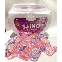 Viên giặt xả SAIKO 45 viên siêu đậm đặc Hương Iceland - Giặt sạch, lưu hương lâu, tiết kiệm cho 2-3kg quần áo