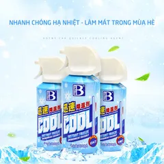 Bình Xịt Làm Lạnh Tức Thời Ô Tô Xe Máy BOTNY 180ml - Khử Mùi Hiệu Quả, Làm Mát Nhanh Chóng Với Hương Bạc Hà