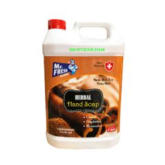 Nước Rửa Tay Khử Mùi Premium Hand Soap Mr Fresh 5L - Hương Quế, Làm Sạch, Kháng Khuẩn, Dưỡng Ẩm Cho Da Mềm Mại