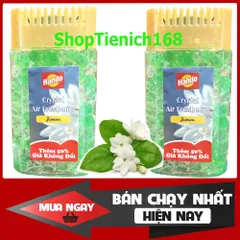 Bộ 2 Sáp Thơm Khử Mùi Hando 150g - Hương Hoa Tự Nhiên (Hồng, Nhài, Lan Tím, Vàng) - Thiết Kế Trang Trí Đẹp Mắt Cho Ô Tô, Phòng Khách