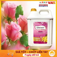 Nước giặt xả Sawady 6 trong 1 hương PERFUME 20L - Tẩy sạch, làm mềm vải, hương thơm quyến rũ - Giao 2 can 10L