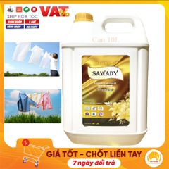 Nước giặt xả Sawady 6 trong 1 hương PERFUME 20L - Tẩy sạch, làm mềm vải, hương thơm quyến rũ - Giao 2 can 10L