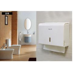 Hộp Đựng Giấy Lau Tay Treo Tường Chất Liệu Nhựa YG-B727 Trắng - Giải Pháp Tiết Kiệm Chi Phí và Tăng Thẩm Mỹ Cho Không Gian Công Cộng