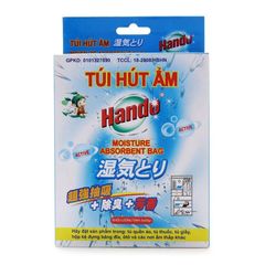 Hộp 5 túi hút ẩm Hando 50g - Chống ẩm, khử mùi, giữ khô ráo đồ dùng hiệu quả, phù hợp tủ quần áo và góc chứa đồ ẩm mốc.