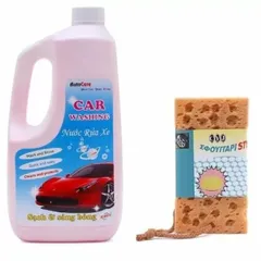 Nước Rửa Ô Tô Xe Máy Auto Care 1.8L - Chất Tẩy Rửa Bảo Dưỡng Sơn Kèm Mút Lau Rửa Xe An Toàn, Tiện Lợi