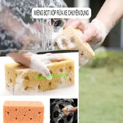 Bộ 2 Mút Lau Rửa và Đánh Bóng Xe Chuyên Dụng - Dụng Cụ Làm Sạch Xe Ô Tô Tiện Lợi, Hiệu Quả, Không Xước Kính