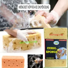 Bộ 2 Mút Lau Rửa và Đánh Bóng Xe Chuyên Dụng - Dụng Cụ Làm Sạch Xe Ô Tô Tiện Lợi, Hiệu Quả, Không Xước Kính