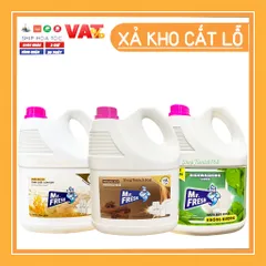 Nước Rửa Chén Mr.Fresh 3.8L Hương Cám Gạo - Đánh Bay Dầu Mỡ, Dịu Nhẹ Da Tay, An Toàn Cho Gia Đình