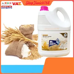 Nước Rửa Chén Mr.Fresh 3.8L Hương Cám Gạo - Đánh Bay Dầu Mỡ, Dịu Nhẹ Da Tay, An Toàn Cho Gia Đình