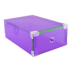 Bộ 10 Hộp Đựng Giày Trong Suốt Viền Kim Loại - Tiện Lợi, Gọn Nhẹ, Bảo Quản Giày Sạch Sẽ, Combo Màu Ngẫu Nhiên