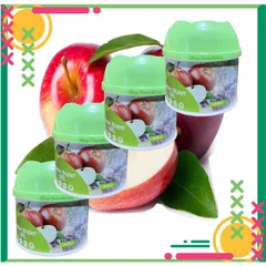 Bộ 4 Sáp Thơm Khử Mùi Hando 87g - Hương Táo Tự Nhiên, Dễ Dàng Dùng Trong Ô Tô, Phòng Ngủ, Tủ Quần Áo, Quà Tặng Thiết Thực