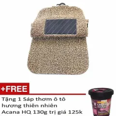 Bộ thảm lót sàn xe tải cao su chống bụi siêu sạch + Sáp thơm Acana 130g hương thiên nhiên, bảo vệ sức khỏe tài xế