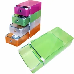 Bộ 3 Hộp Đựng Giày Trong Suốt Viền Kim Loại Cao Cấp - Giữ Sạch Đẹp và Ngăn Nắp cho Giày Dép