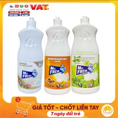 Nước Rửa Bát Đậm Đặc Mr.Fresh 820ml - Hương Quế, Cam & Không Mùi - An Toàn, Tiết Kiệm, Chất Lượng Cao, Dễ Rửa Sạch Vết Dầu Mỡ