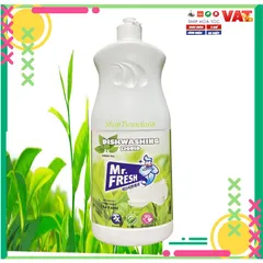 Nước Rửa Bát Đậm Đặc Mr.Fresh 820ml - Hương Quế, Cam & Không Mùi - An Toàn, Tiết Kiệm, Chất Lượng Cao, Dễ Rửa Sạch Vết Dầu Mỡ