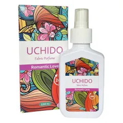 Xịt Khử Mùi Kháng Khuẩn UCHIDO 120ml - Hương Hawaii Sunrise & Romantic Love - Thơm Mát Cho Quần Áo, Rèm, Giày