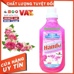 Nước Lau Sàn Đậm Đặc Siêu Sạch Hando 1L - An Toàn, Diệt Khuẩn, Hương Hoa Nhài, Hoa Hồng, Lavender - Đặc Biệt Cho Gia Đình Việt
