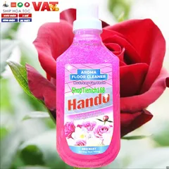 Nước Lau Sàn Đậm Đặc Siêu Sạch Hando 1L - An Toàn, Diệt Khuẩn, Hương Hoa Nhài, Hoa Hồng, Lavender - Đặc Biệt Cho Gia Đình Việt