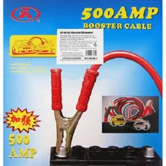 Dây Mồi Sạc Điện Ắc Quy Ô Tô Cao Cấp 500Amp - Dài 2m, Chất Liệu Nhựa Kim Loại, Tiện Ích Dùng Trong Tình Huống Cần Thiết