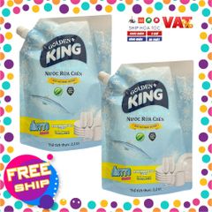 Nước Rửa Chén Khử Mùi Hải Sản Golden King 2.2L - Tinh Dầu Quế Cho Bát Đĩa Sáng Bóng, Loại Bỏ Dầu Mỡ Hiệu Quả