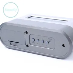 Đồng hồ kỹ thuật số kết hợp khay đựng bút - đo nhiệt độ, lịch ngày, báo thức và đếm ngược tiện ích văn phòng phẩm
