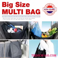 Túi Treo Đồ Đa Năng Hàn Quốc - Giải Pháp Lưu Trữ Gọn Gàng Trong Xe Ô Tô - Chất Liệu Polyester Đen