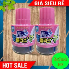 Chai thả bồn cầu tự động Mr.Fresh Hương Ly TI872 - Khử mùi, diệt khuẩn, giữ bồn cầu luôn sạch sẽ và thơm mát lâu dài