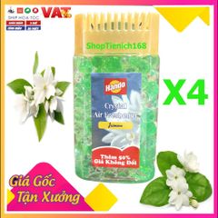 Bộ 4 Sáp Thơm Khử Mùi Cao Cấp Hando 150g - Hương Hoa Rose, Jasmine, Charming Brut, Orchid - Trang Trí Không Gian Thoáng Mát