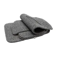 Bộ thảm lót sàn ô tô siêu sạch 4-5 chỗ - Chất liệu cao su mềm mại, dễ vệ sinh, màu Nâu & Xám - Giữ xe luôn sạch sẽ và sang trọng.