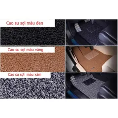 Bộ thảm lót sàn ô tô siêu sạch 4-5 chỗ - Chất liệu cao su mềm mại, dễ vệ sinh, màu Nâu & Xám - Giữ xe luôn sạch sẽ và sang trọng.