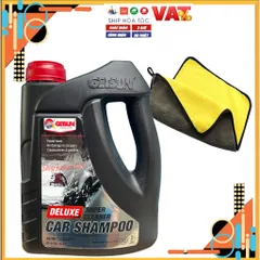 Nước Rửa Xe Ô Tô Xe Máy Getsun Car Shampoo 2L - Super Cleaner Đặc Biệt Kèm Khăn Lau, Bảo Dưỡng Sơn, An Toàn Cho Da Tay