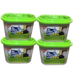 Bộ 4 Bình Hút Ẩm Than Hoạt Tính Mr Fresh 256g - Khử Khuẩn, Khử Mùi Hoa Hồng, Phù Hợp Thời Tiết Nóng Ẩm Việt Nam
