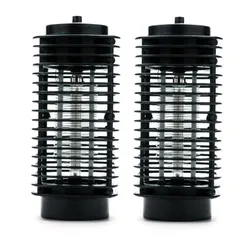 Bộ 2 Đèn Bắt Muỗi Và Côn Trùng Tower 3D Đen - Đèn Ngủ An Toàn, Tiêu Diệt Côn Trùng Hiệu Quả Cho Gia Đình