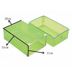 Bộ 5 Hộp Đựng Giày Ngăn Kéo Viền Kim Loại - Thiết Kế Hiện Đại, Nhựa Trong Suốt, Sắp Xếp Giày Gọn Gàng, Tiện Lợi