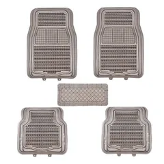 Thảm Lót Sàn Xe Hơi PVC Trong Suốt - Dành Cho Xe 4-5 Chỗ, Phong Cách Thời Trang, Dễ Vệ Sinh, Họa Tiết Kẻ Sọc
