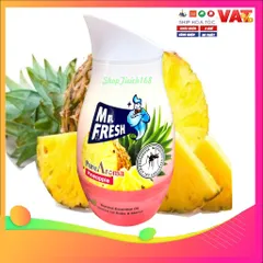 Sáp Thơm Phòng Mr.Fresh 200gr Hương Dứa - Khử Mùi, Đuổi Muỗi, An Toàn Từ Thiên Nhiên, Trang Trí Nội Thất