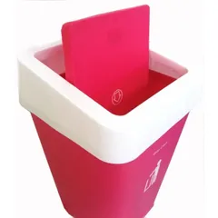 Thùng Rác Nhựa Gia Đình Cao Cấp Nắp Bập Bênh Tiện Lợi - Thiết Kế Ngẫu Nhiên Cho Bếp và Văn Phòng, Kích Thước 23x23x34cm