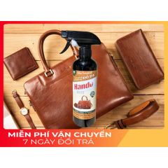 Chai Bảo Dưỡng Đánh Bóng Da Hando 500ml - Khôi Phục Màu Sắc, Bảo Vệ Chống Nước & Nấm Mốc, Phù Hợp Với Giày, Túi Xách, Áo Khoác