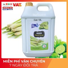 Nước Rửa Tay Khử Mùi Mr.Fresh 10L Hương Chanh Sả - Kháng Khuẩn, Làm Sạch Mềm Mại, Phù Hợp Nhà Hàng, Khách Sạn, Bệnh Viện