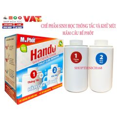 Bột Vi Sinh Thông Tắc Hầm Cầu 300g Hando - Khử Mùi Hôi, Làm Sạch Hiệu Quả, Tiện Lợi Cho Gia Đình và Văn Phòng