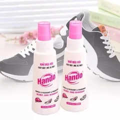 Bộ 2 Chai Xịt Khử Mùi Hando 120ml cho Giày, Dép và Mũ Bảo Hiểm - Khử Hôi và Diệt Khuẩn An Toàn, Dễ Dàng Mang Theo