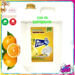 Nước Rửa Bát Siêu Đậm Đặc An Toàn Mr Fresh 10L - Hương Quế, Cam, Không Mùi - Dễ Dàng Đánh Bay Vết Bẩn, Thân Thiện Với Da Tay