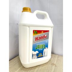 Nước Tẩy Trắng Quần Áo Javel Hando 10L - Tẩy Bẩn, Khử Khuẩn Cho Quần Áo Trắng, Đậm Đặc Dùng Cho Tiệm Giặt Công Nghiệp