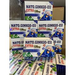 Viên Bổ Não NATO Ginkgo Biloba EXTRA 120mg - Tăng Cường Tuần Hoàn Não, Giúp Giảm Chóng Mặt, Hoa Mắt, Cải Thiện Trí Nhớ (Hộp 100v)