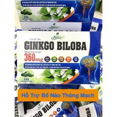 Viên Bổ Não NATO Ginkgo Biloba EXTRA 120mg - Tăng Cường Tuần Hoàn Não, Giúp Giảm Chóng Mặt, Hoa Mắt, Cải Thiện Trí Nhớ (Hộp 100v)