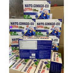 Viên Bổ Não NATO Ginkgo Biloba EXTRA 120mg - Tăng Cường Tuần Hoàn Não, Giúp Giảm Chóng Mặt, Hoa Mắt, Cải Thiện Trí Nhớ (Hộp 100v)